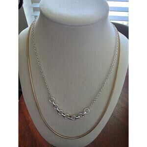 New Anne Klein Two-Tone Necklace